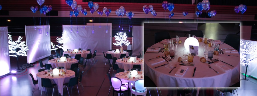 Location Projecteurs éclairage d'ambiance salle de reception mariage